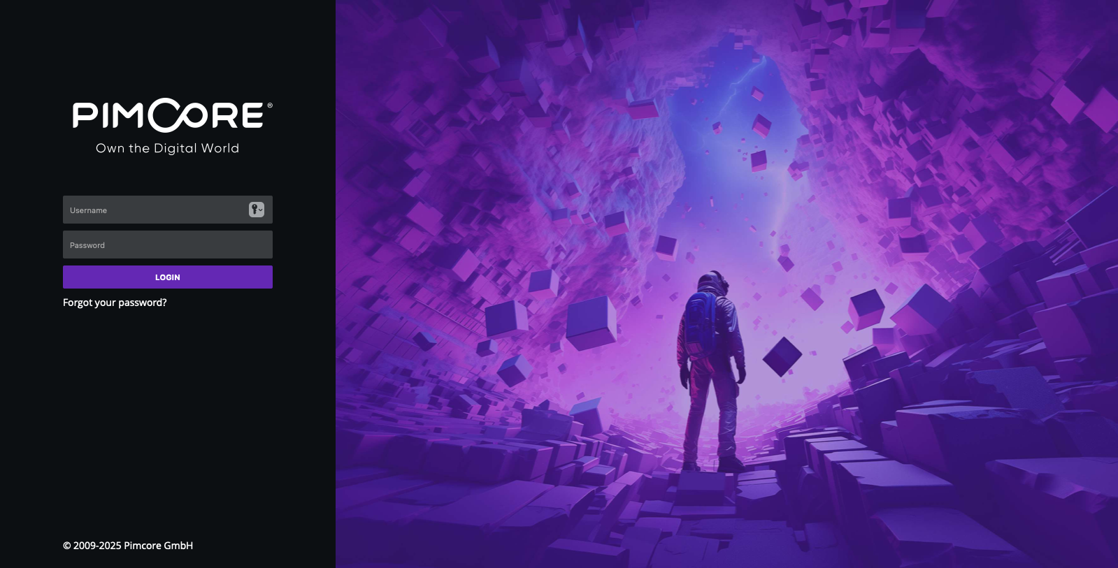 Pimcore screenshot